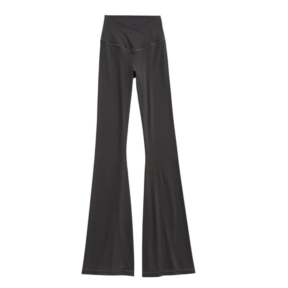 OFFLINE By Aerie Real Me High Waisted Crossover Flare Legging Black XS